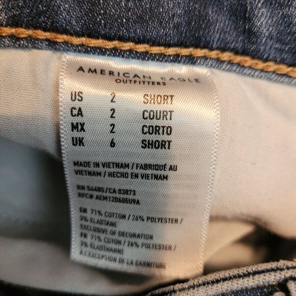 American Eagle Jeans 2 S Jegging Highest Rise Next Level Stretch Medium Light - Picture 6 of 11